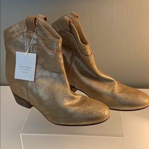 Brand new Zara gold booties